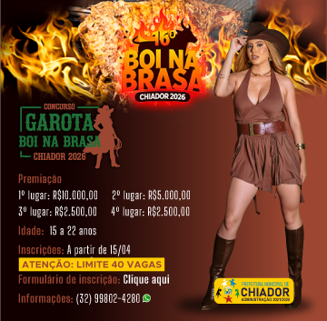 Garota Boi na Brasa 2026 limite FIXO